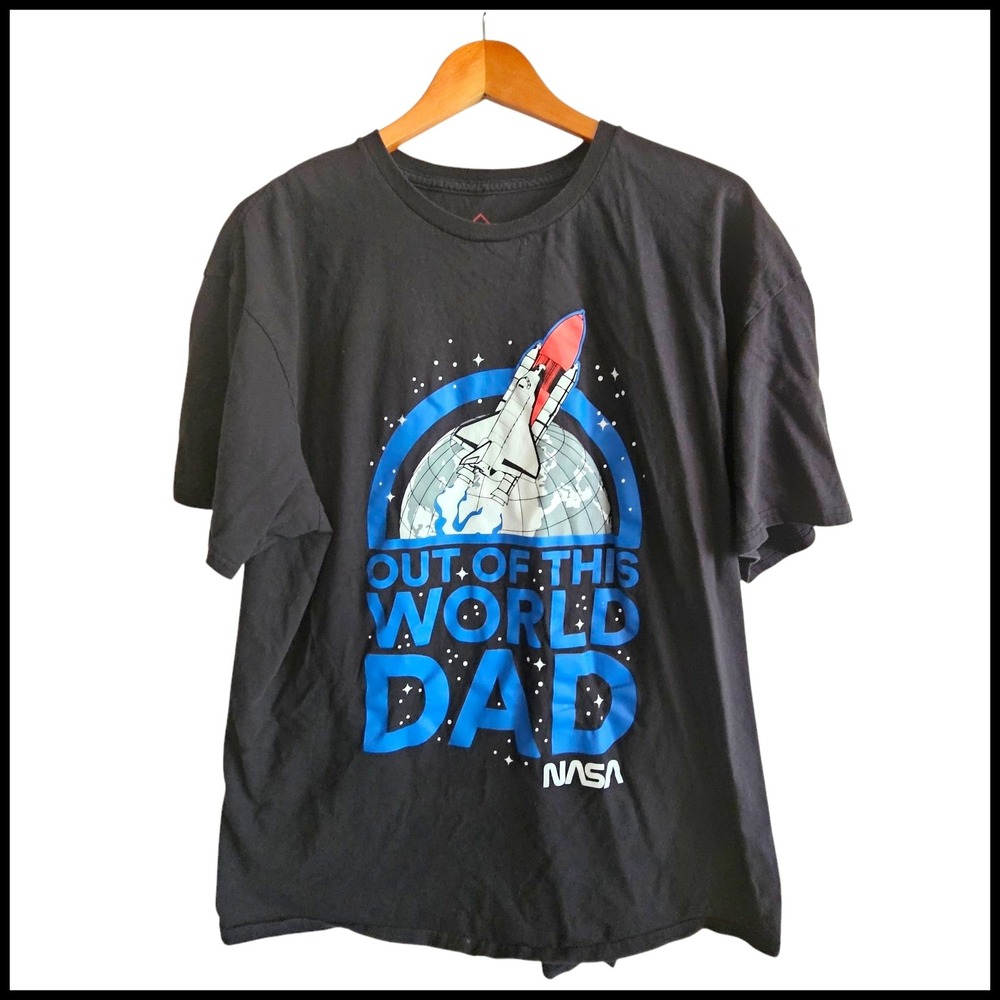 Well Worn NASA Out Of This‎ World Dad Graphic Print T-Shirt 2XL